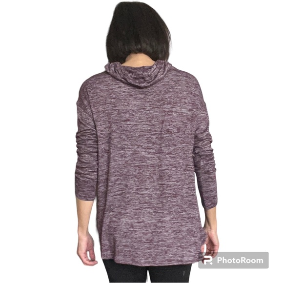 Calvin Klein Performance stretch purple Cowl neck Long Sleeves sweatshirt Size S - Picture 4 of 10